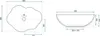Diagrams of a sink with dimensions. Anteprima dell’immagine prodotto
