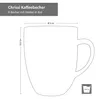6er Set Chrissi Kaffeebecher Rot 300ml mit Henkel Produktbild-Vorschau 7