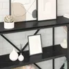 Konsola Czarny Dąb 160 x 30 x 75 cm Materiał drewnopochodny Podgląd zdjęcia produktu 4