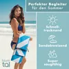 Telo mare in microfibra Blumtal 90x180 cm - turchese a zig Anteprima dell’immagine prodotto 4