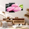 Bild auf Leinwand - Leinwandbild - Tulpen Tau Steine Produktbild-Vorschau 7