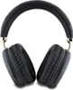 A pair of black over-ear headphones with gold accents is shown against a white background. Náhled obrázku produktu