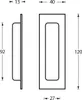 Intersteel Griffmuschel Rechteckig 120 x 40 mm Edelstahl Produktbild-Vorschau 2