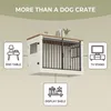 101cm Hundekäfig-Möbel, Hundebox für Zuhause mit 3 Türen Produktbild-Vorschau 2
