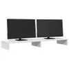 vidaXL Podstawa pod monitor biała 100x27x10 cm Materiał Podgląd zdjęcia produktu 2