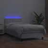vidaXL Boxspringbett mit Matratze & LED Weiß 80x200 cm Produktbild-Vorschau 4