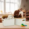 Relaxdays Aufbewahrungsbox, 2er Set, Deckel, Kunststoff, Produktbild-Vorschau 2