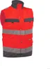 DASSY® Bilbao gilet alta visibilità NEON RED/CEMENT GREY Anteprima dell’immagine prodotto 1