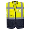 Portwest C476 WARSCHAU EXEKUTIV WESTE Yellow/Navy Gr. 5XL Produktbild-Vorschau 1