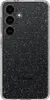 A clear, professional shot of a phone case with glitter. The phone case is placed on a white background. Produktbild-Vorschau