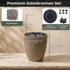 Solar Springbrunnen Premium Set mit Akku - taupe , Ø 39 x Produktbild-Vorschau 3