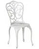 A single white ornate chair on a white background. Náhled obrázku produktu