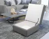 Masseno Polsterhocker FERA Pouf Creme 65x65 cm Produktbild-Vorschau 2