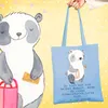 Mr. & Mrs. Panda Jutebeutel Schmuckverkäuferin Herz - Sky Produktbild-Vorschau 2