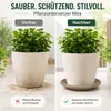 Pflanztopfuntersetzer Mira Taupe Ø 49cm - Frostsicher & Produktbild-Vorschau 6