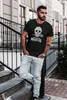 Herren T-Shirt Sugar Skull Dia De Los Muertos Totenkopf mit Produktbild-Vorschau 5