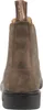 The back view of a brown leather boot. Náhľad obrázku produktu