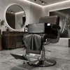 Siège enfant pour fauteuil de coiffure pouf noir pour salon Voir les images du produit 4