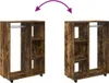 vidaXL Šatní skříň Smoked Oak 80x40x110 cm výrobek ze dřeva Náhled obrázku produktu 6