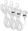 kwmobile 3x E27 Lampenfassung mit Schalter - E27 Fassung Produktbild-Vorschau 1