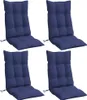 vidaXL Hochlehner-Auflagen 4 Stk. Marineblau Oxford-Gewebe Produktbild-Vorschau 3