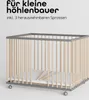 Laufgitter 75x100 cm Matratze SleepPlus, Lattenrost & Produktbild-Vorschau 2