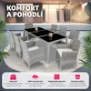 TecTake 403752, Šedá, 8 sedadlo/sedadel, Dospělí a děti, Náhled obrázku produktu 5