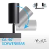 Deckenleuchte schwenkbar schwarz Deckenstrahler Wandleuchte Produktbild-Vorschau 7