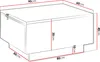 MIRJAN24 Couchtisch Moon 90x60, Wohnzimmer Kaffeetisch mit Produktbild-Vorschau 6
