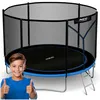 Fuß/252 cm Gartentrampolin mit Außennetz und Leiter Produktbild-Vorschau 13