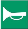 Symbolschild Drucklufthorn 9Xt 713 630-461 Produktbild-Vorschau 1