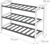 Scaffale per scarpe Relaxdays, A x L x P: 48 x 70 x 25 cm, Anteprima dell’immagine prodotto 4