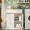 SoBuy Badezimmerschrank Wäscheschrank mit Wäschesäcken Produktbild-Vorschau 3