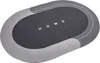 Tappeto assorbente da bagno 40 x 60 cm ovale, grigio Anteprima dell’immagine prodotto 1