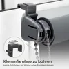 Verdunklungsrollo 70x160cm Grau Thermorollo Fensterrollo Produktbild-Vorschau 6