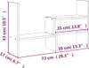 vidaXL Support d'écran (39-72)x17x43 cm pin massif Voir les images du produit 8
