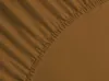 Percale Spannbettlaken 140x200+40 cm. Cognac Brown Produktbild-Vorschau 1