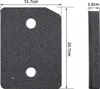 A product image showing a gray foam filter with dimensions indicated by measurement lines and text. Voir les images du produit