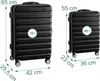 Relaxdays Kofferset, 2-teilig, 2 Größen, 4 Rollen, Produktbild-Vorschau 4
