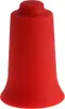 A red silicone suction cup is shown against a white background. Produktbild-Vorschau