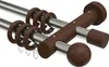 Interdeco Gardinenstange / Vorhangstange Edelstahl-Optik / Produktbild-Vorschau 1