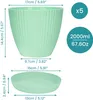 BELLE VOUS 5X Blumentopf für Zimmerpflanzen - Ø 14 cm Produktbild-Vorschau 2