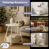 Couchtisch KOSI Weiß aus Metall Ø 45 x 45 cm mit Produktbild-Vorschau 5
