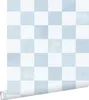 ESTAhome Tapete Karomuster Blau 53 cm x 10.05 m Produktbild-Vorschau 1
