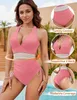Damen Badeanzug Einteiler High Waist Bauchweg XL Produktbild-Vorschau 3