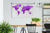 MuchoWow® Wandteppich Wandbehang Weltkarte - Einfach - Produktbild-Vorschau 2