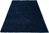 A dark blue shaggy rug is shown from a slightly elevated angle against a white background. Produktbild-Vorschau