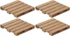 Dessous de verre en bois pour palettes, set de 4 Voir les images du produit 6