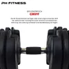 PH Fitness Verstellbare Hantel Set 24KG Schwarz - 2 STÜCK - Produktbild-Vorschau 2