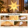 Salcar, świąteczna gwiazda LED, 75 cm, 3D, papierowa, Podgląd zdjęcia produktu 3